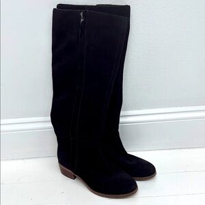 Splendid Black Keaton Boots in Sleek Suede Design